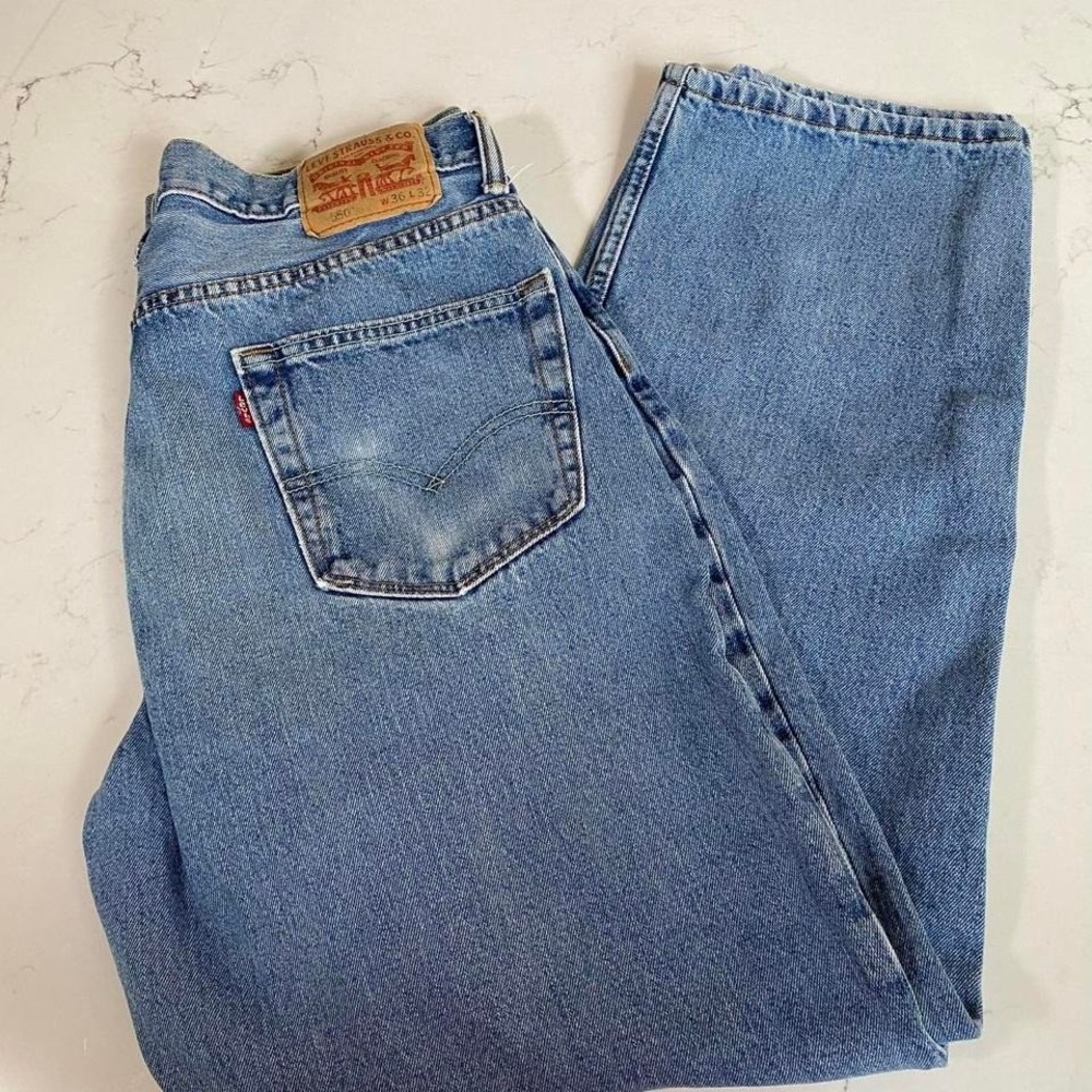 Levi's‎ 550 Relaxed Fit Jeans Men's 36x32 Medium Wash Classic denim